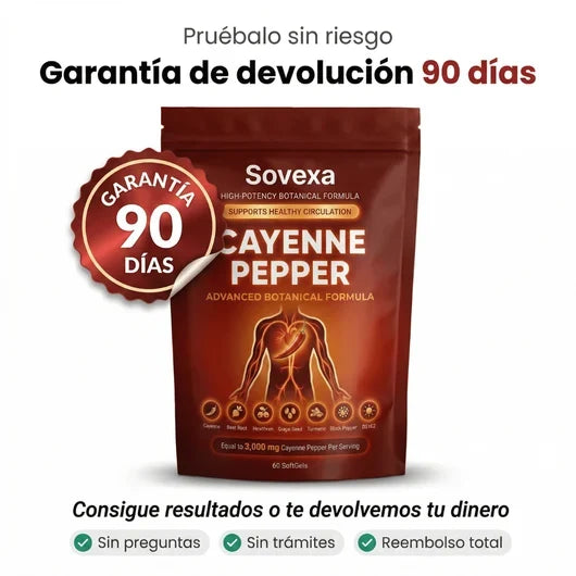 Sovexa® Cayenne Pepper – Suplemento Botánico para Circulación Saludable