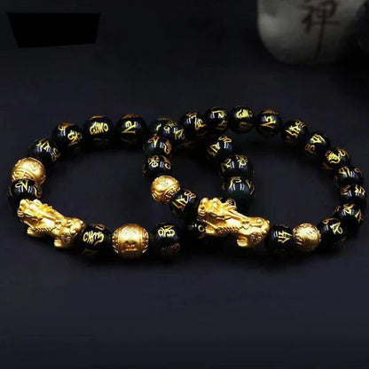 ✨ Pulsera Pi Xiu de Obsidiana 🖤 Brazalete de Energía y Protección 🛡️💫